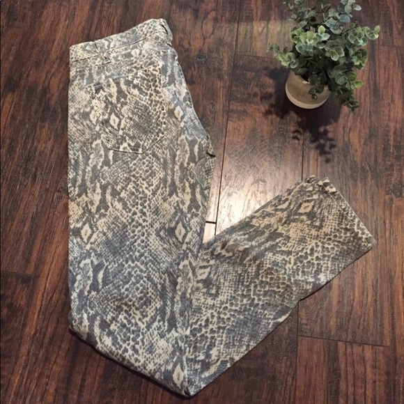 Current Elliot snake print jeans - Picture 2 of 3